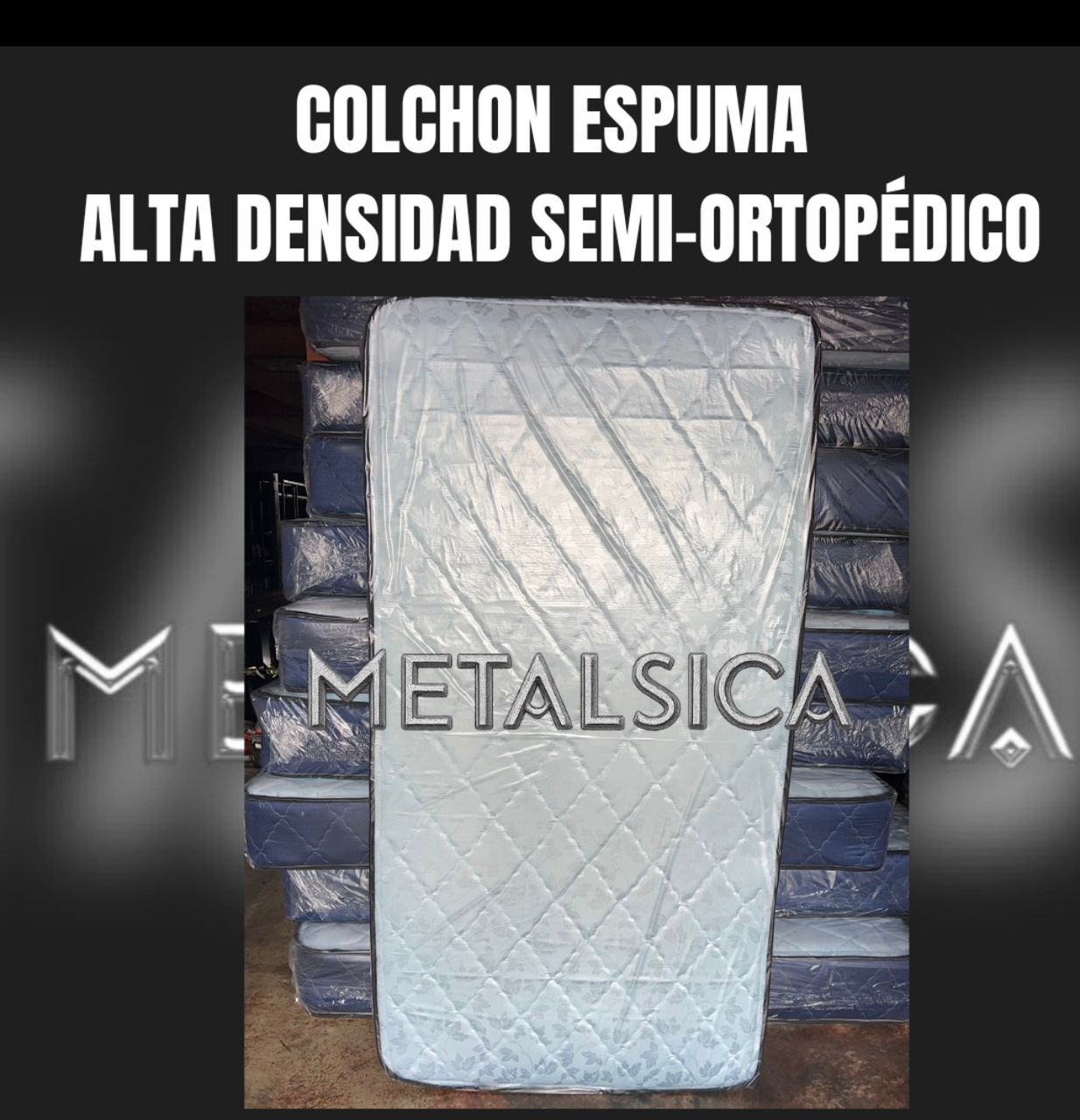 Colchón Espuma Alta Densidad Individual