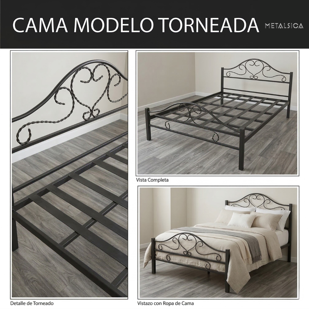 Cama Modelo Torneada