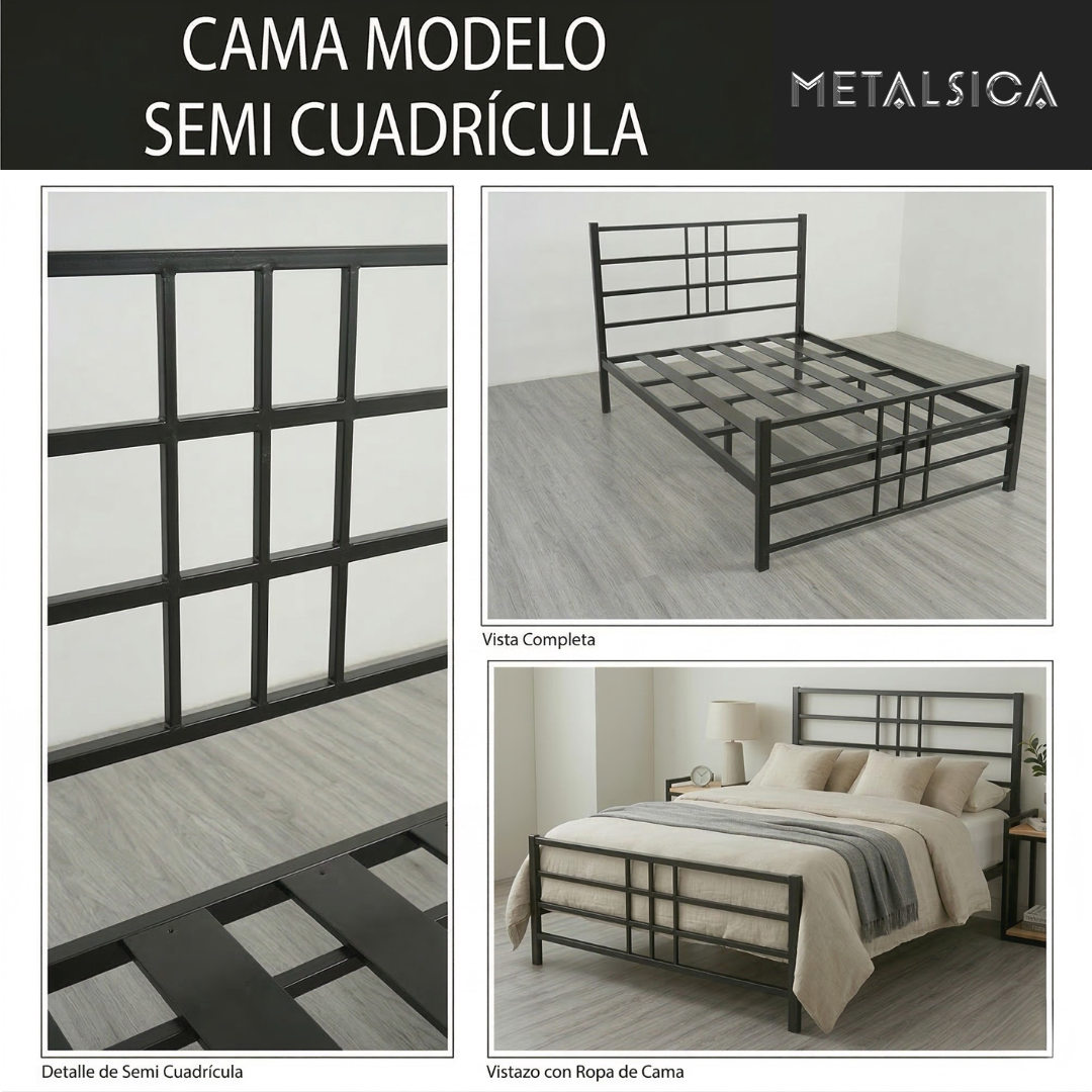 Cama Modelo Semi Cuadricula