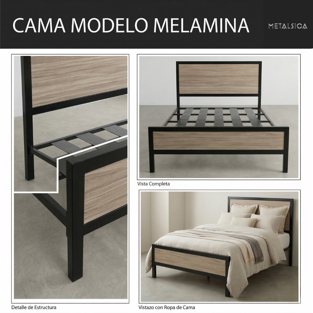 Cama Modelo Melamina