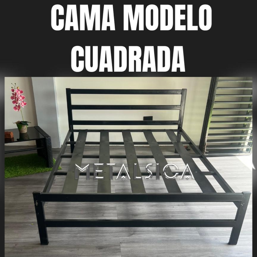 Cama modelo cuadrada