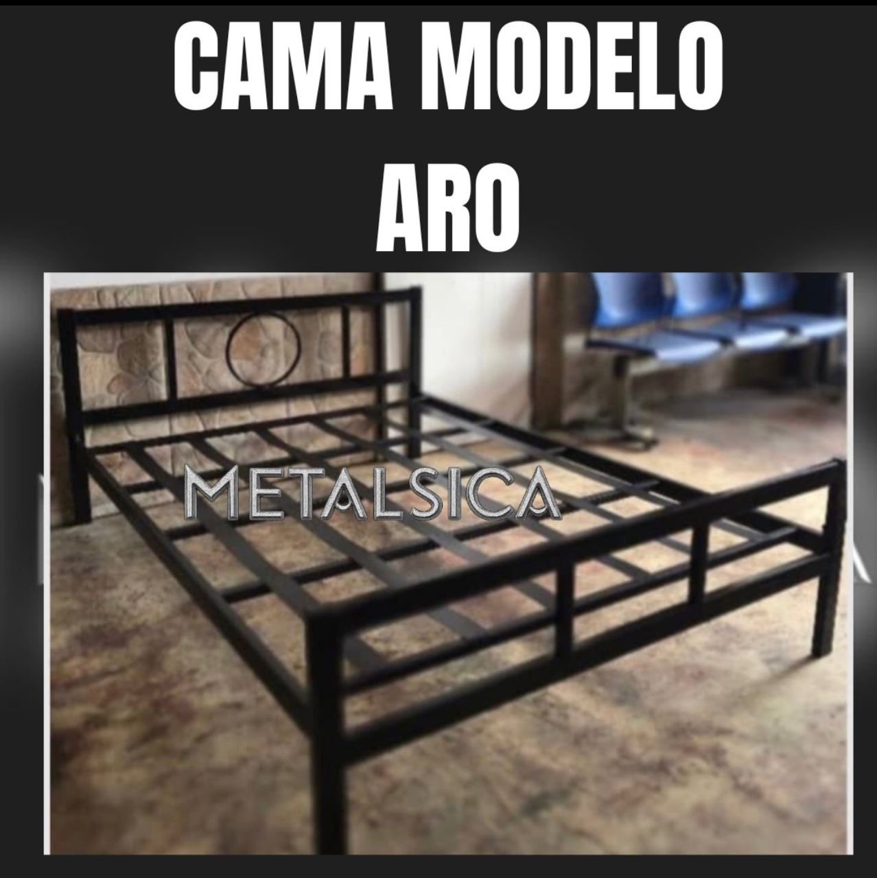 Cama modelo aro individual
