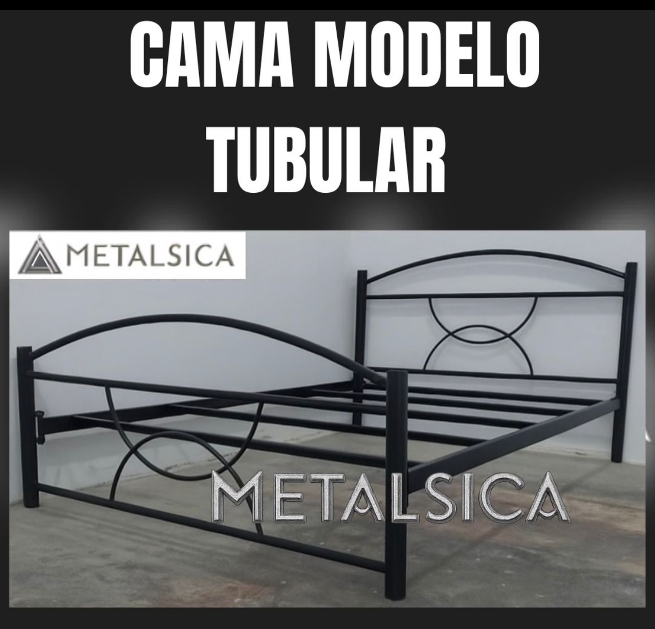 Cama Modelo Tubular individual