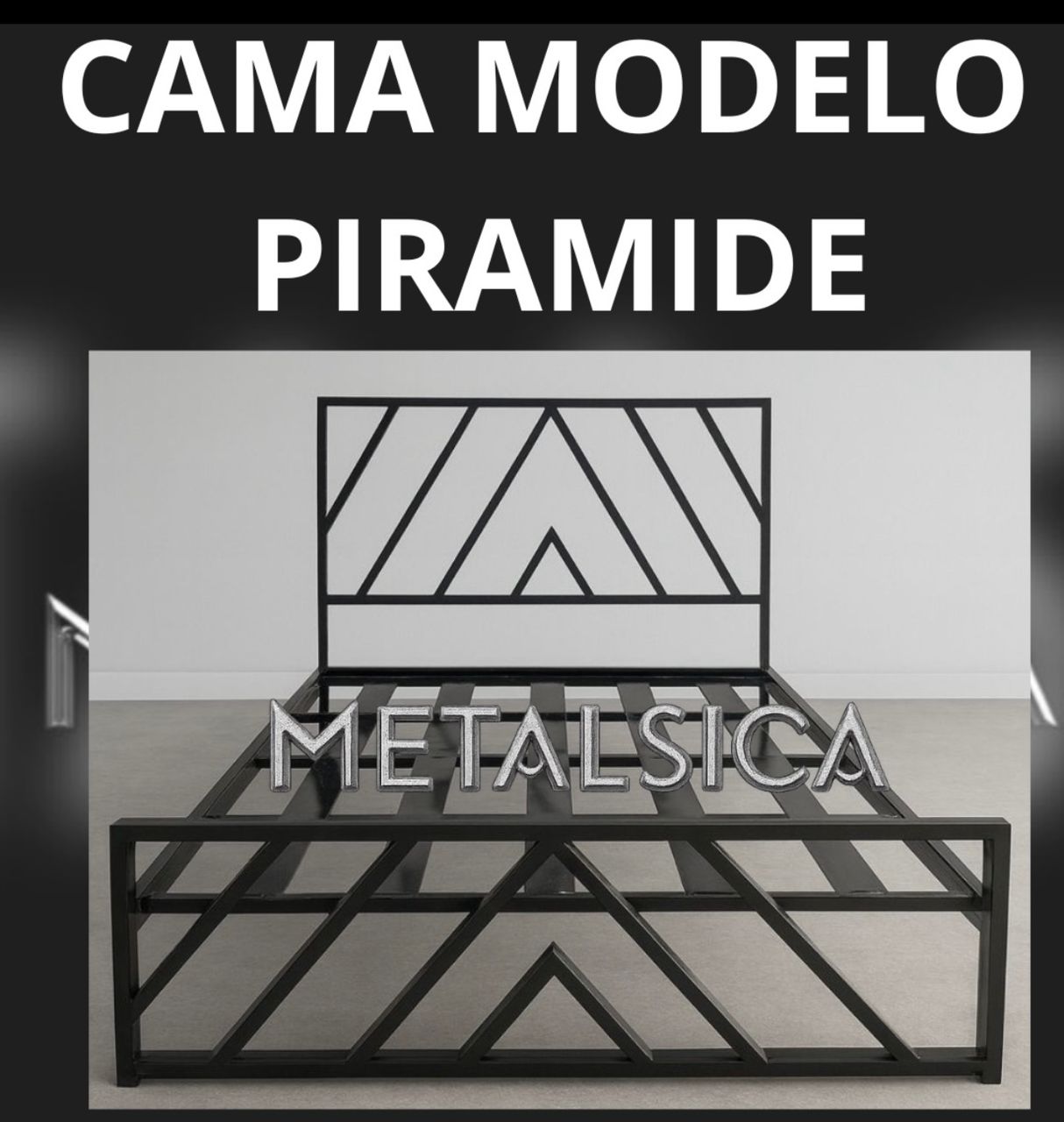 Cama Modelo Pirámide individual