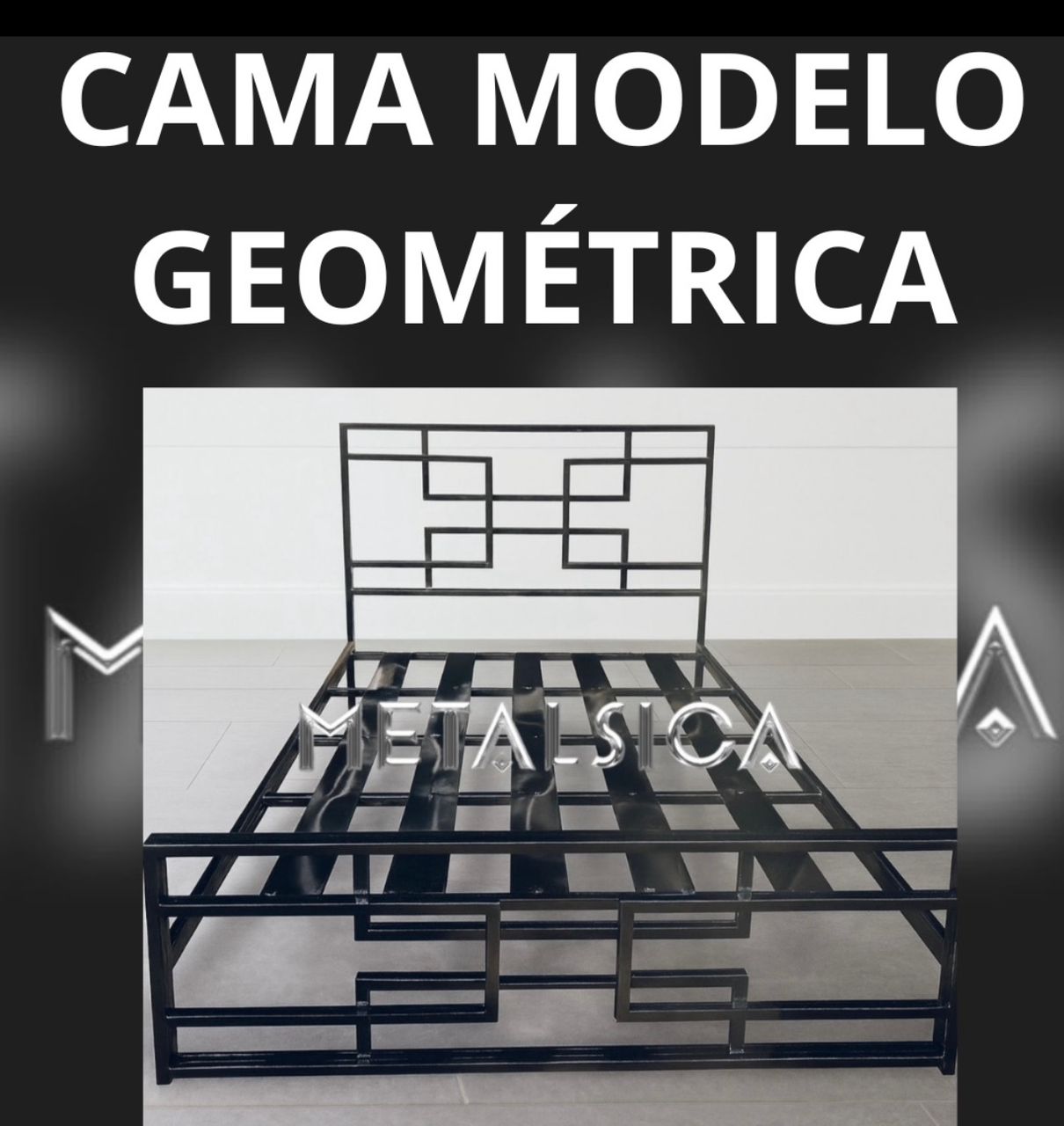 Cama Modelo Geométrica individual